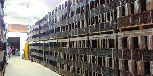 Strapped nesting block units ready for the field.
